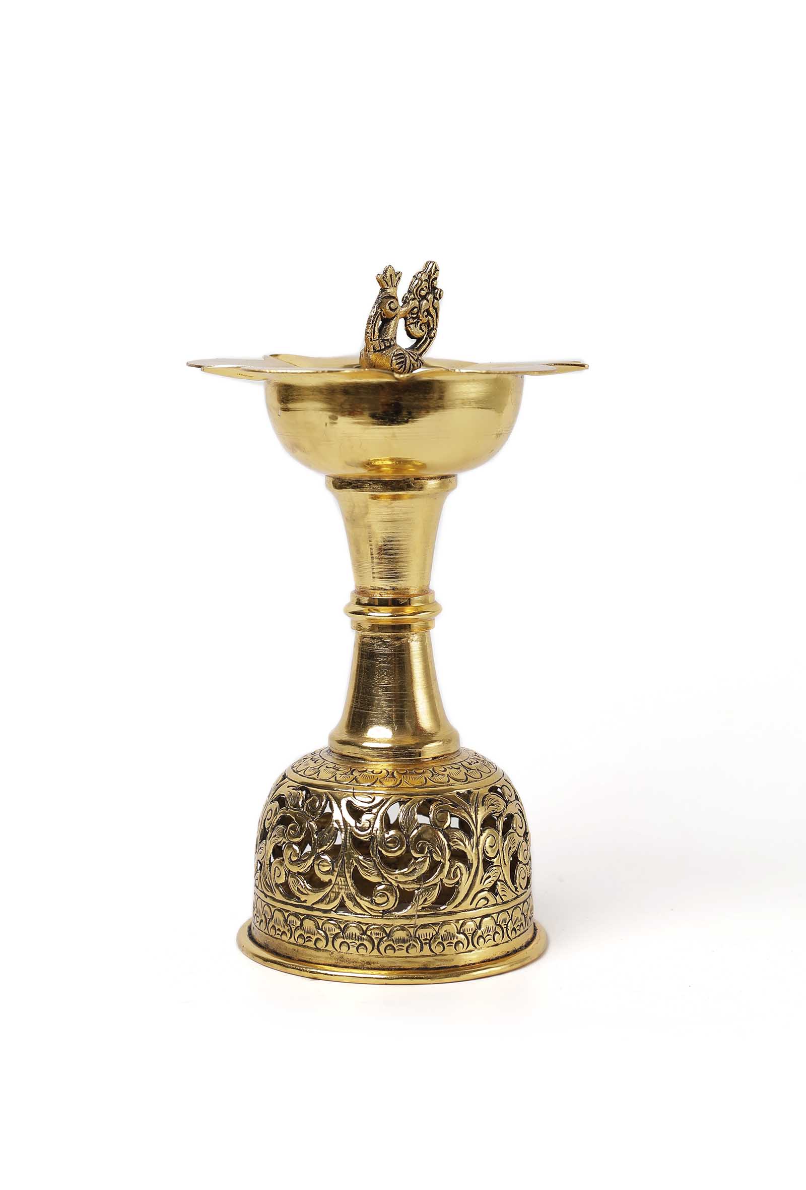 Parak Standing Panchmukhi Brass Diya