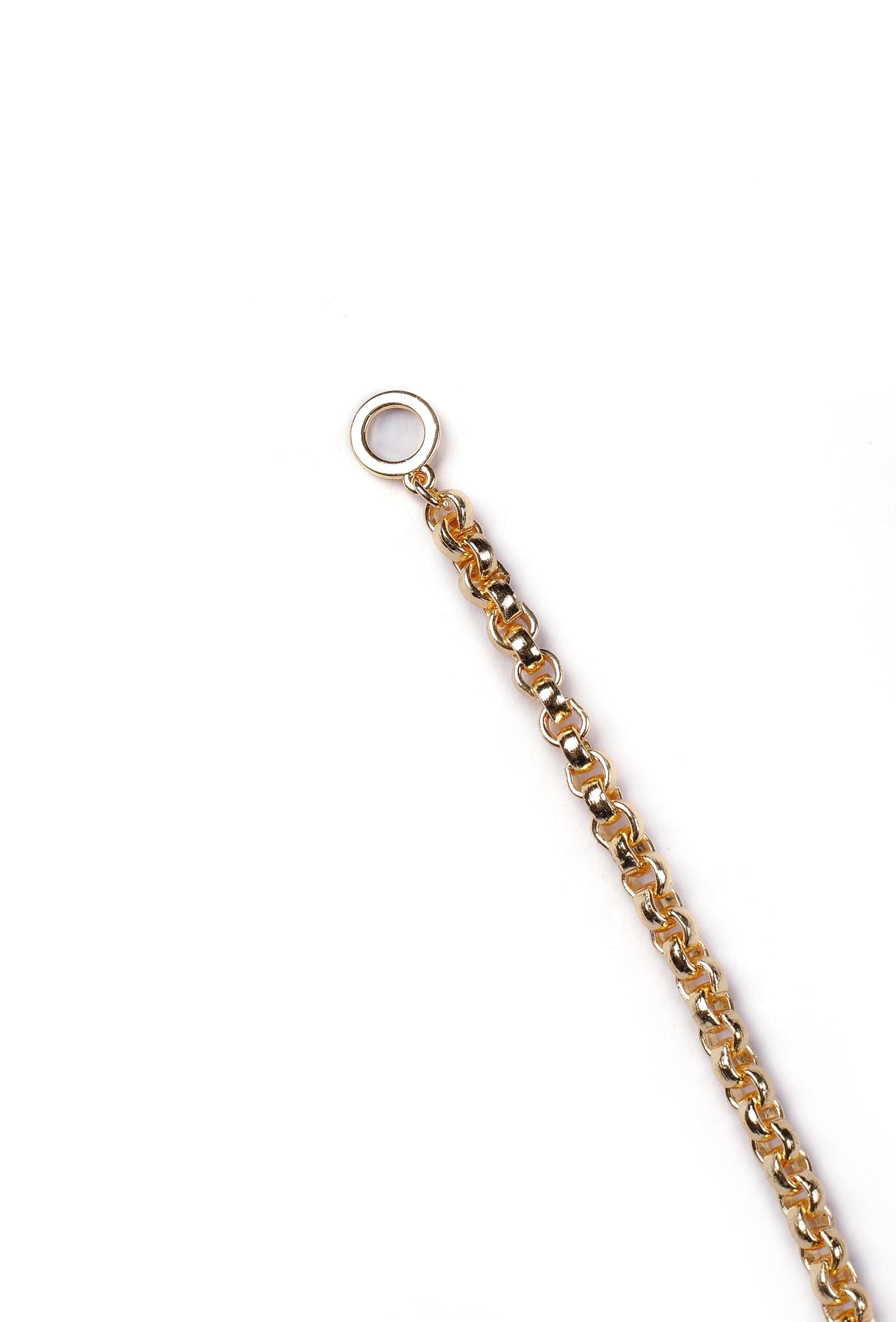 Twisted Gold Chain Brass Necklace