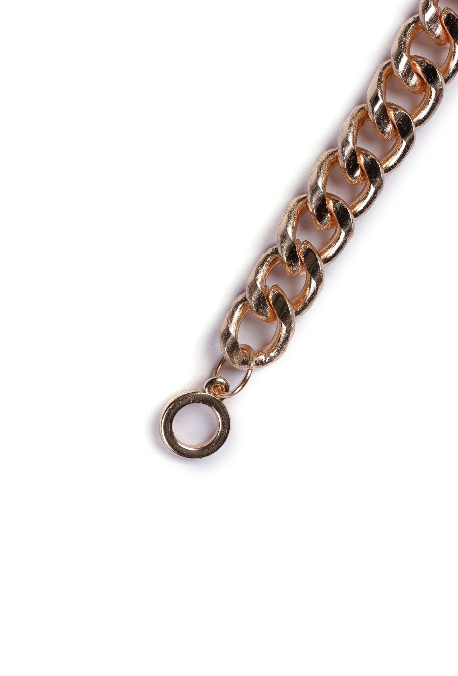 Copper Twisted Gold Chain Brass Bracelet