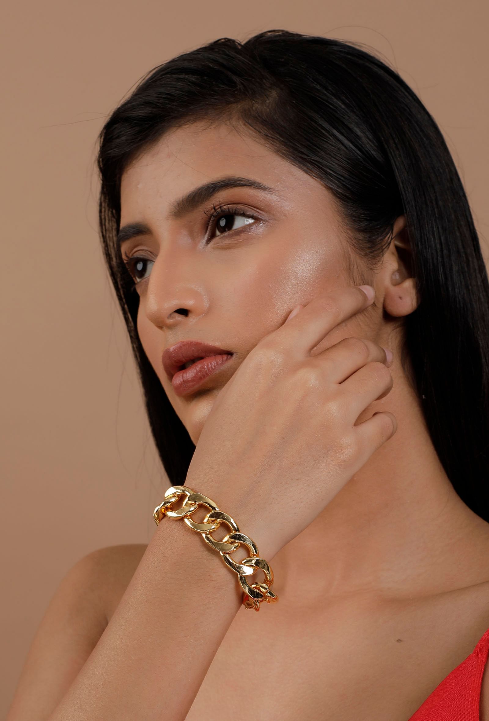 Oma Copper Chained Braclet