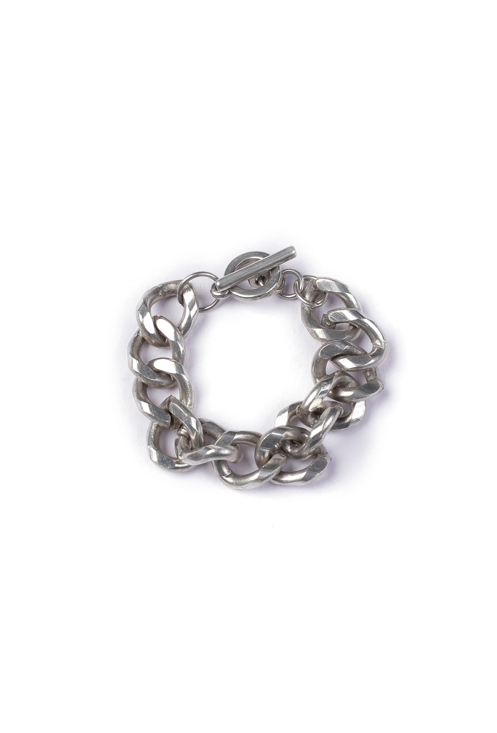 Qadira Three Layered Silver Chain Bracelet