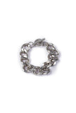 Qadira Three Layered Silver Chain Bracelet