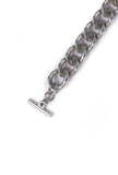 Qadira Three Layered Silver Chain Bracelet