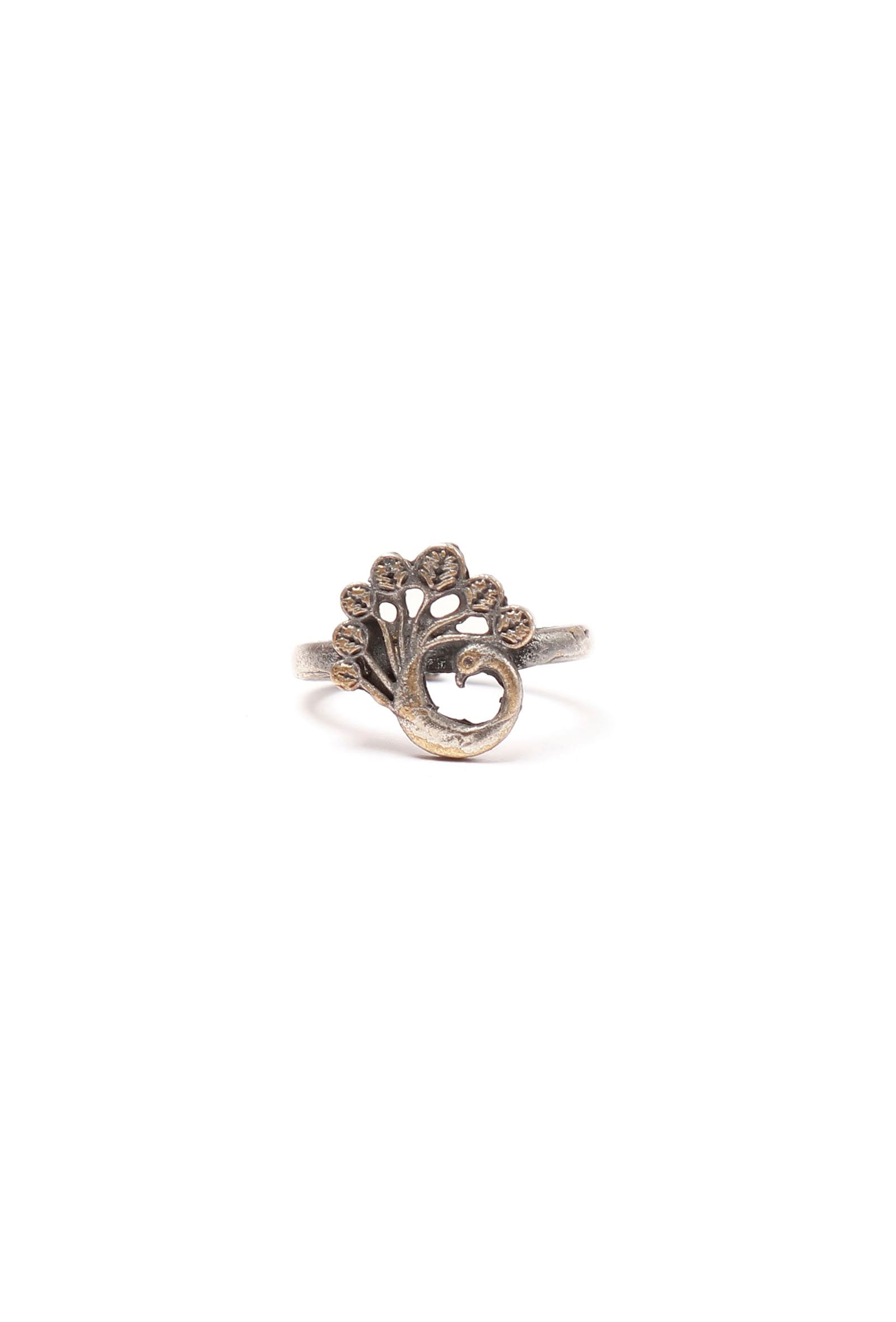 Set of 4: Malvika Silver Brass Toering