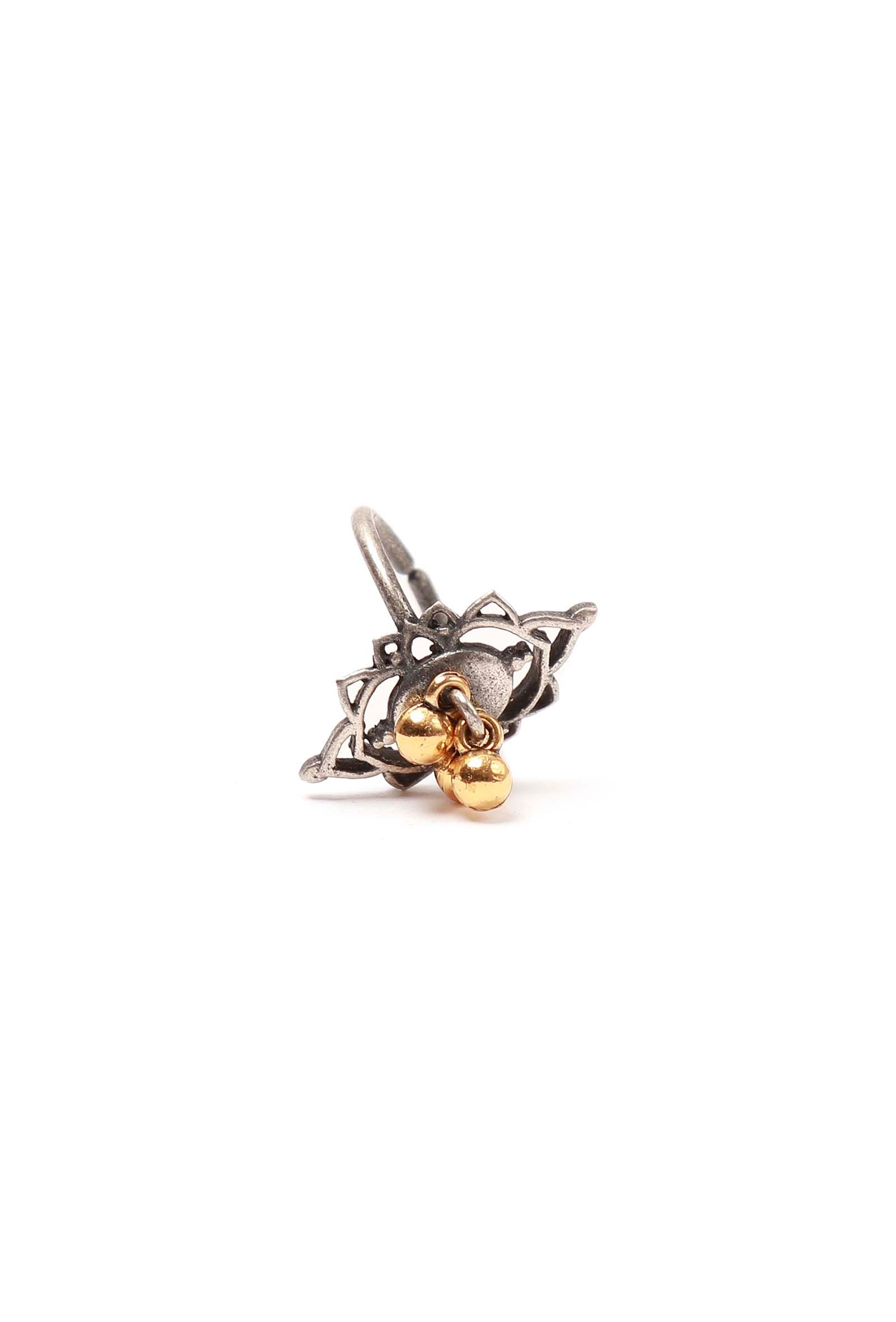 Set of 4: Parnika Silver Brass Toering