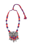 Narangi Orange and Purple Tribal Necklace