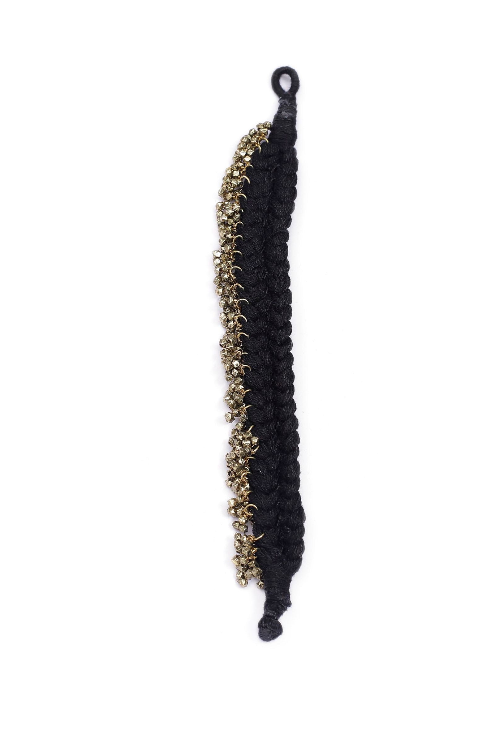 Onyx black tribal anklet price
