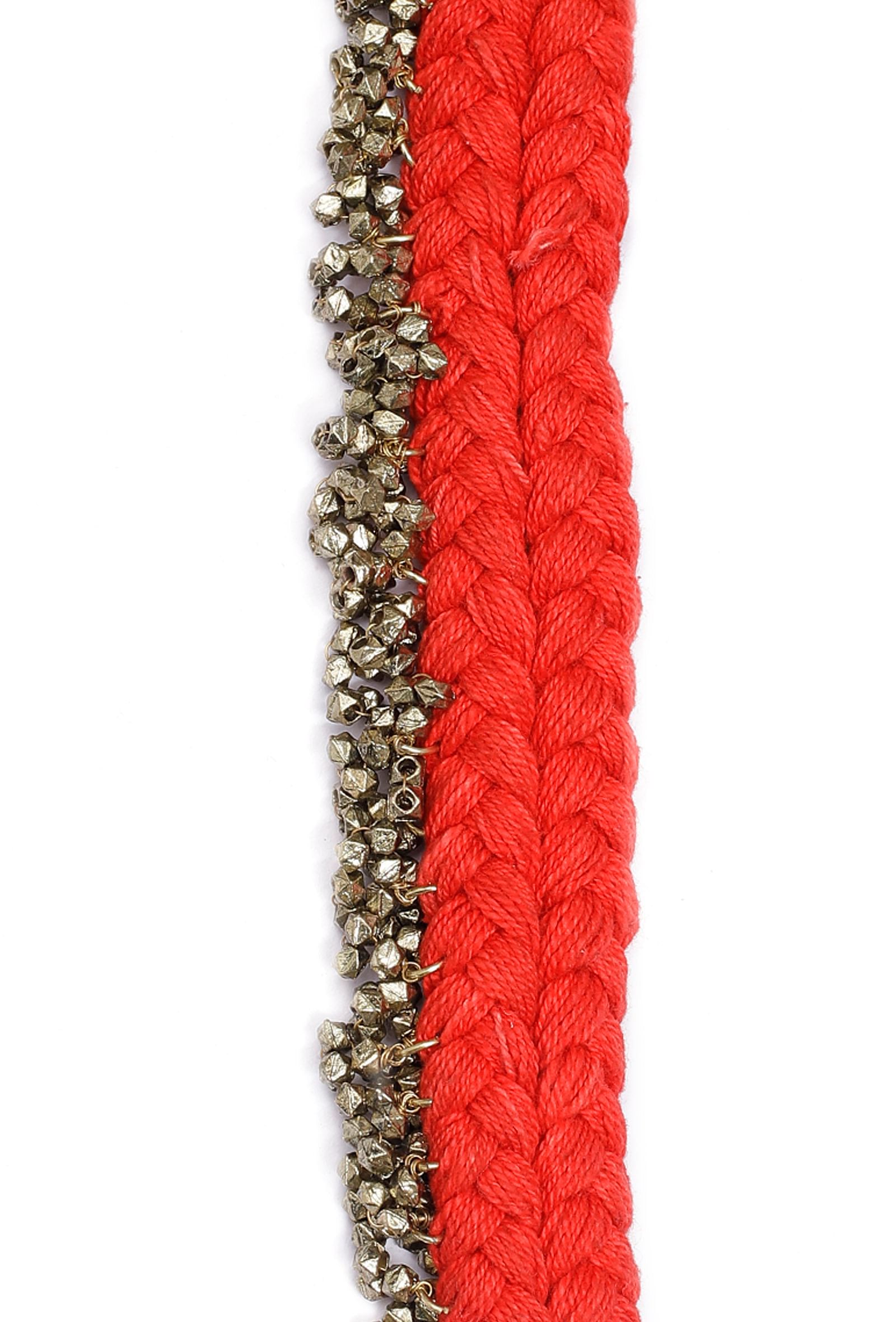 Orange Tribal Anklet