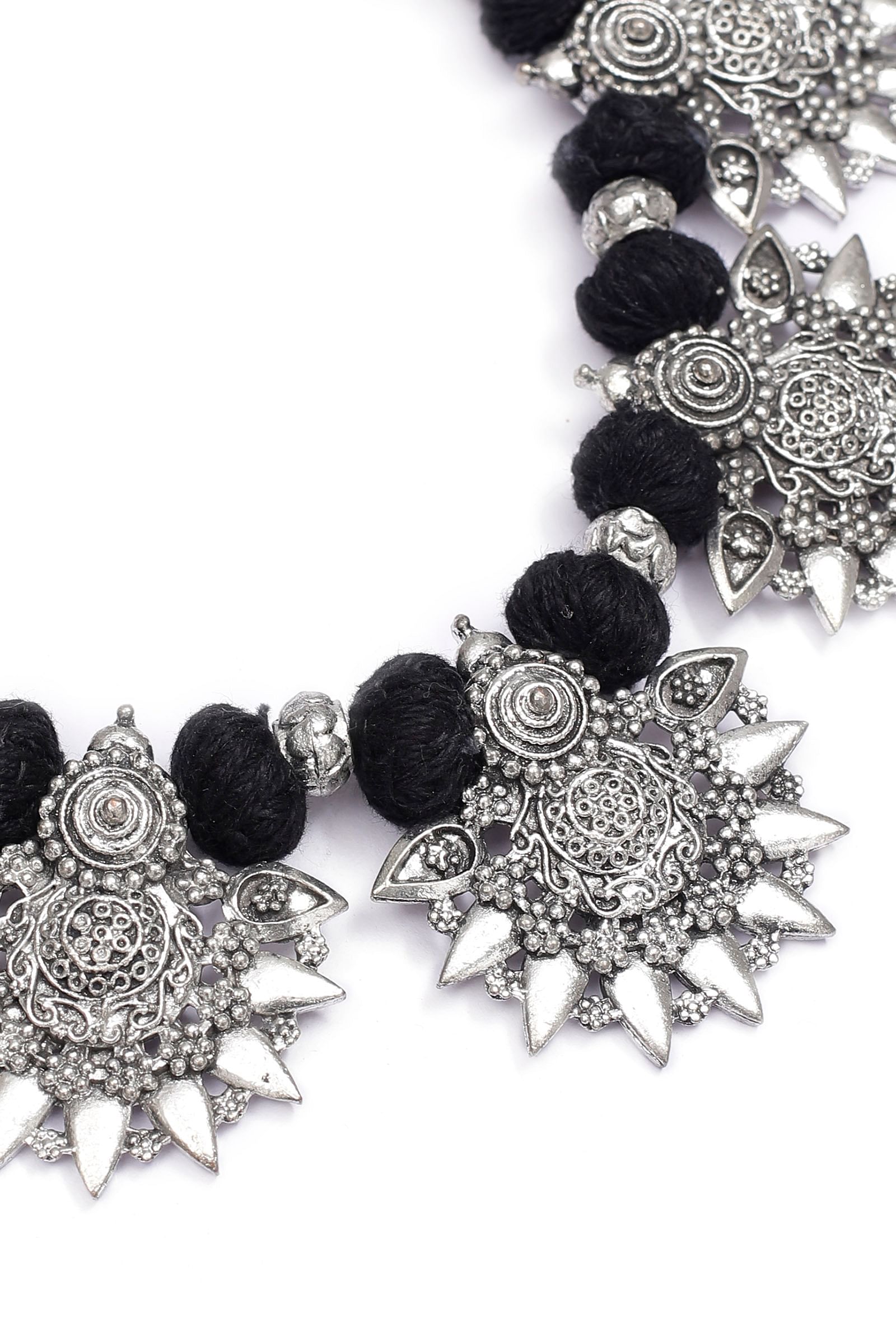 Black with Tribal Motif Necklace
