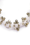 Set of 2: White Ghungroo Tribal Anklet