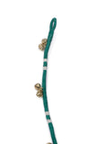 Set of 2: Emerald Green Tribal Anklet