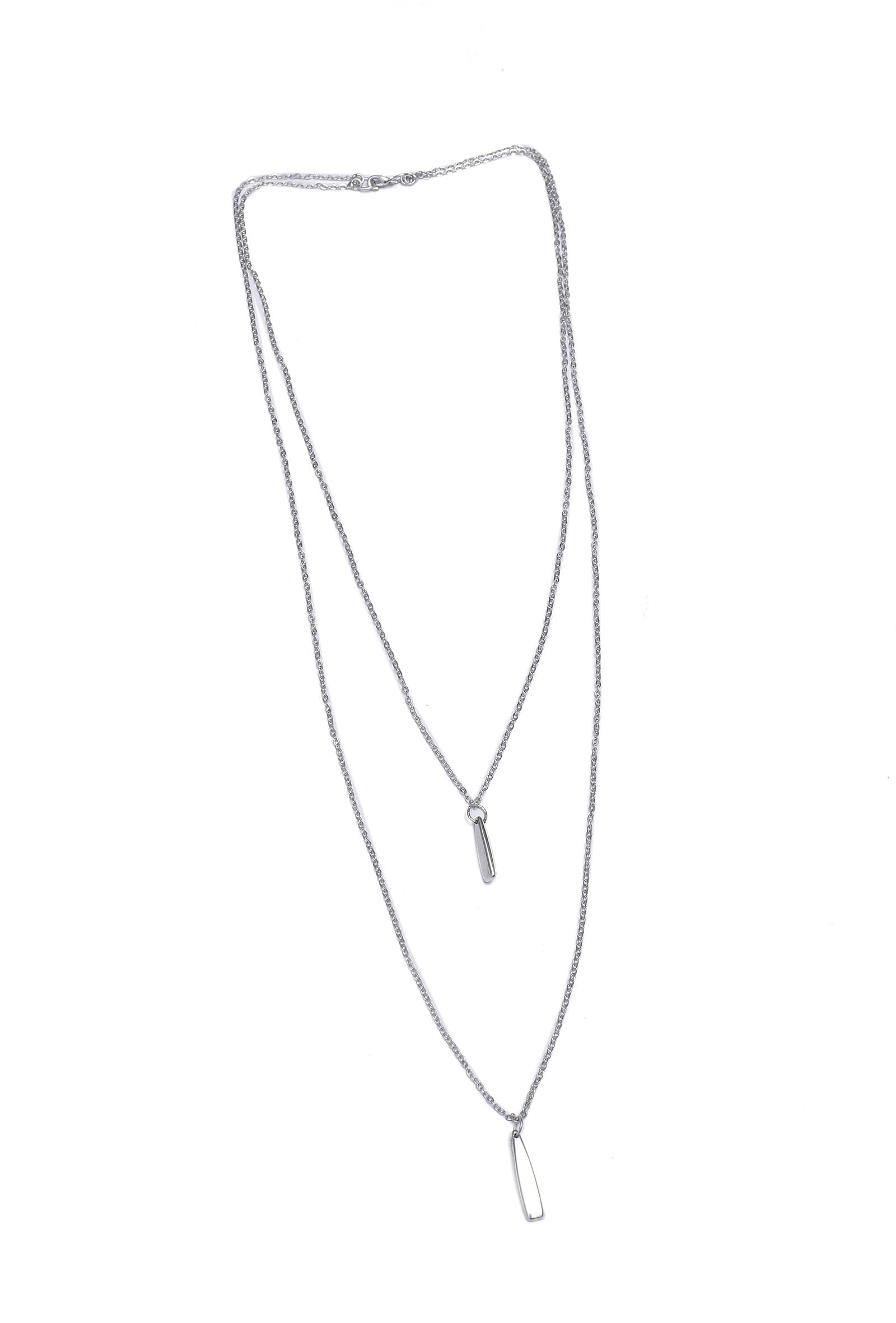 Amelia Silver Layered Chain