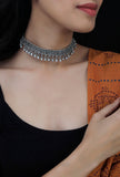 Tanvi Silver Tamaniya Necklace