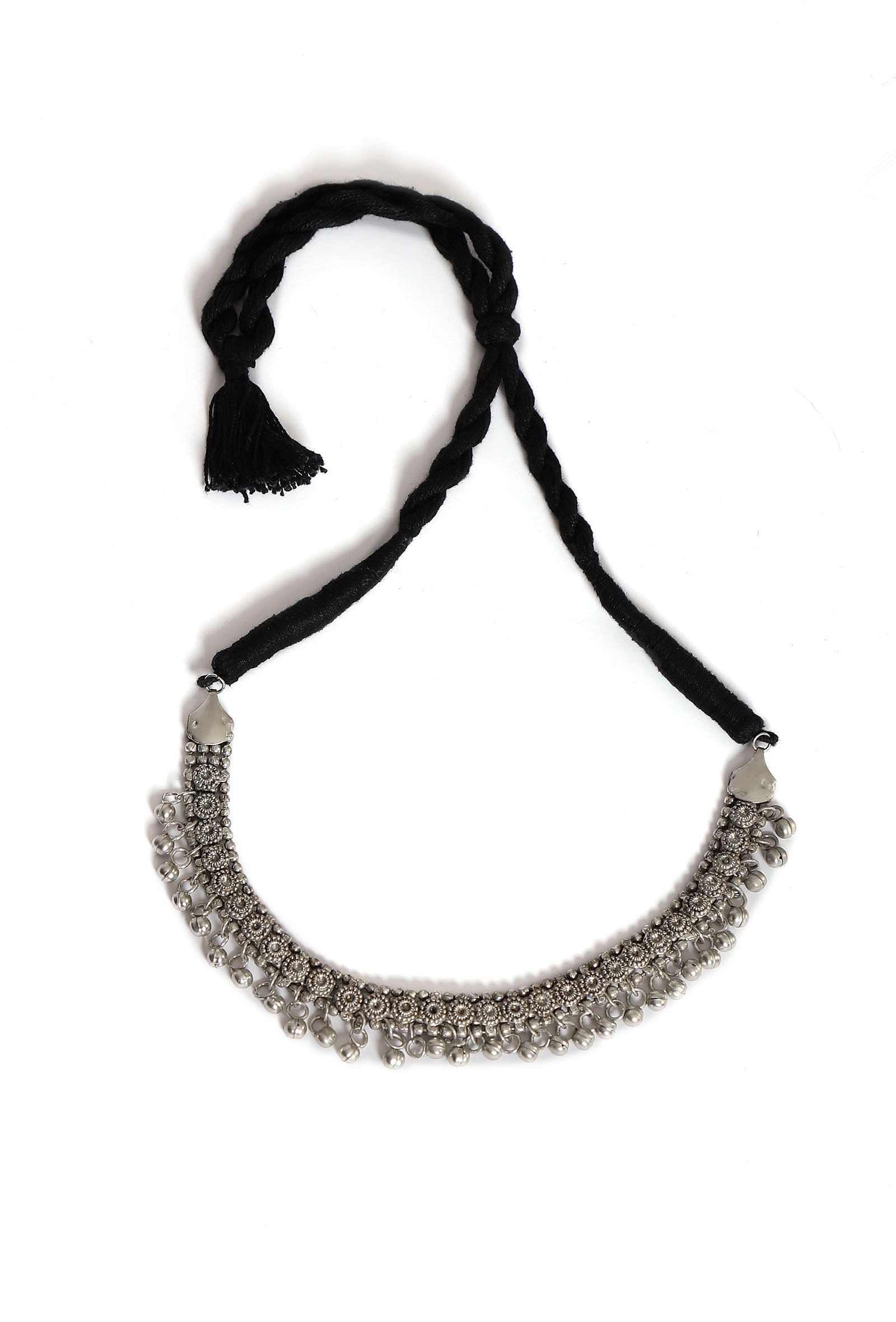 Tanvi Silver Tamaniya Necklace