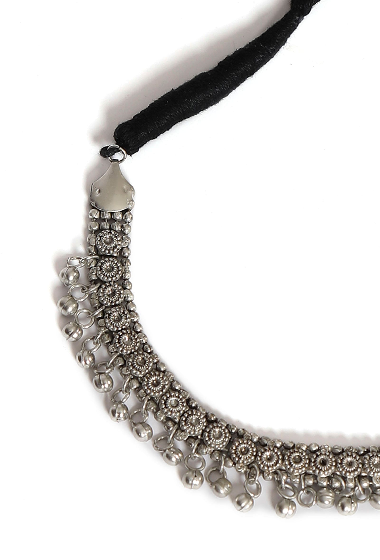 Tanvi Silver Tamaniya Necklace