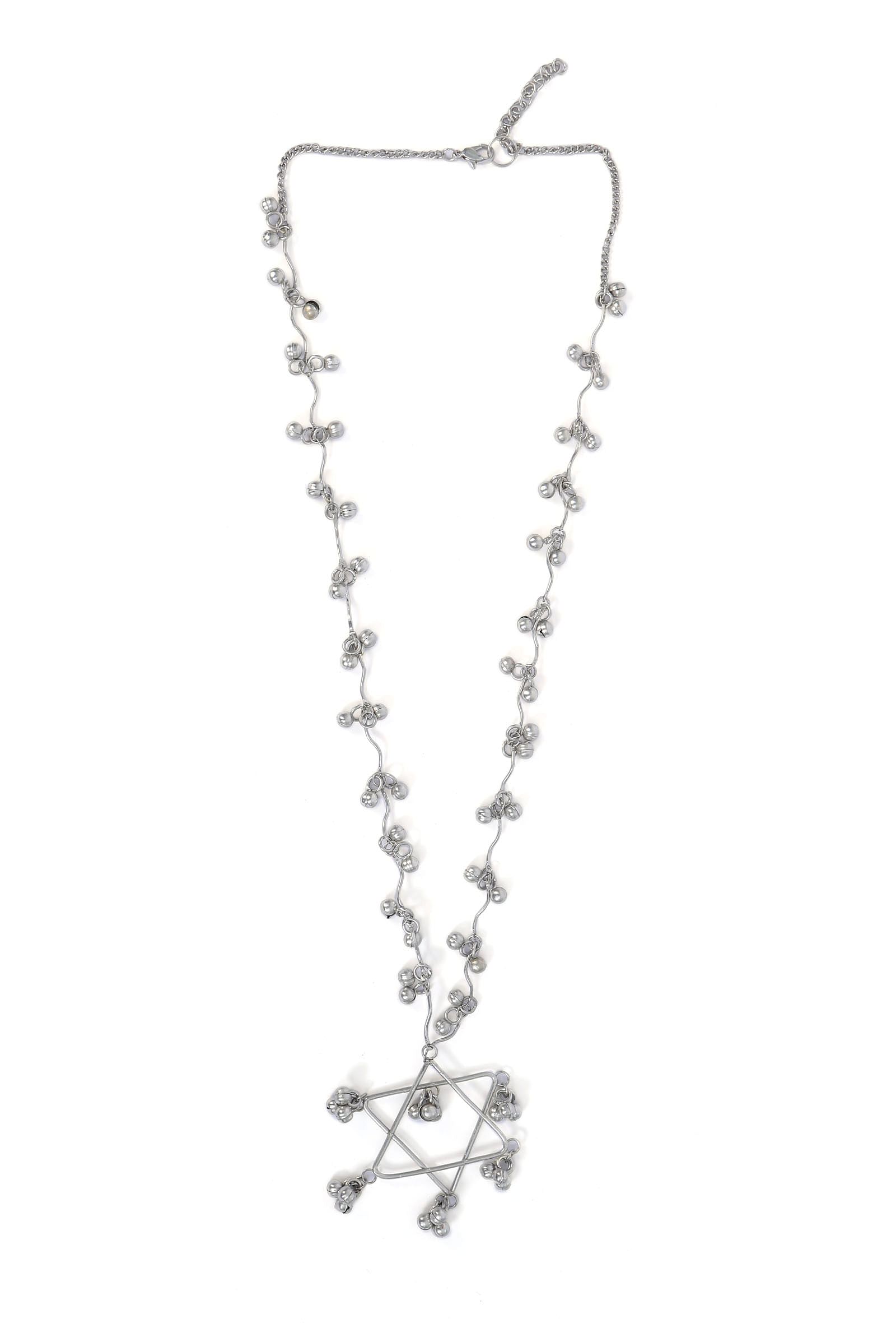 Star Silver Tribal Necklace
