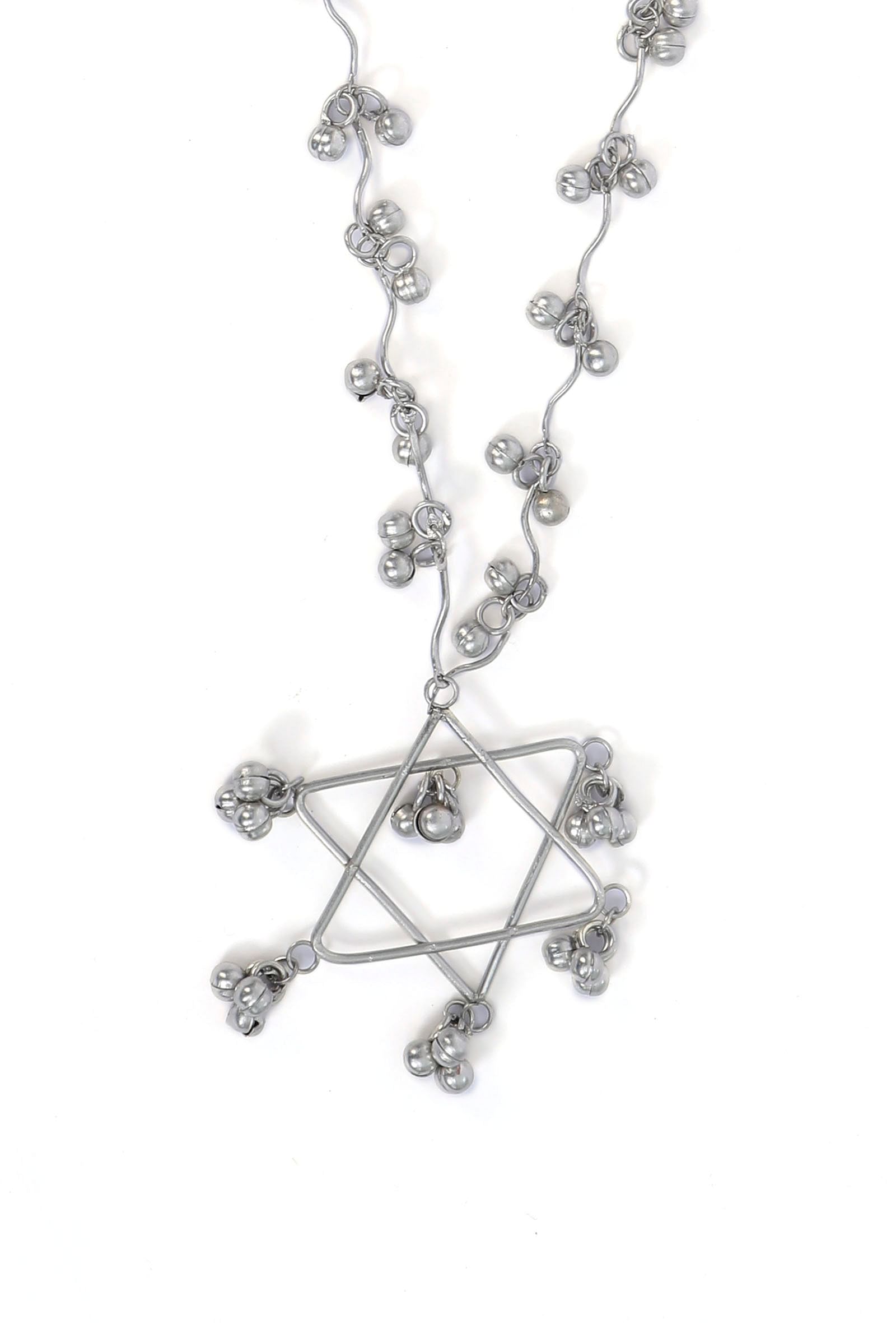 Star Silver Tribal Necklace