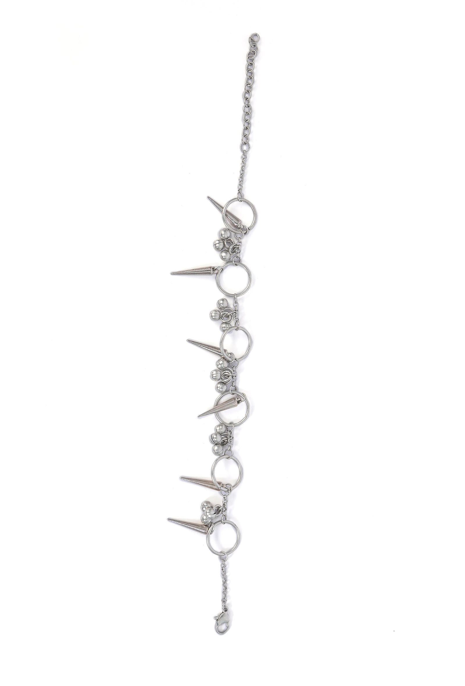 Barkha Silver Tribal Anklet