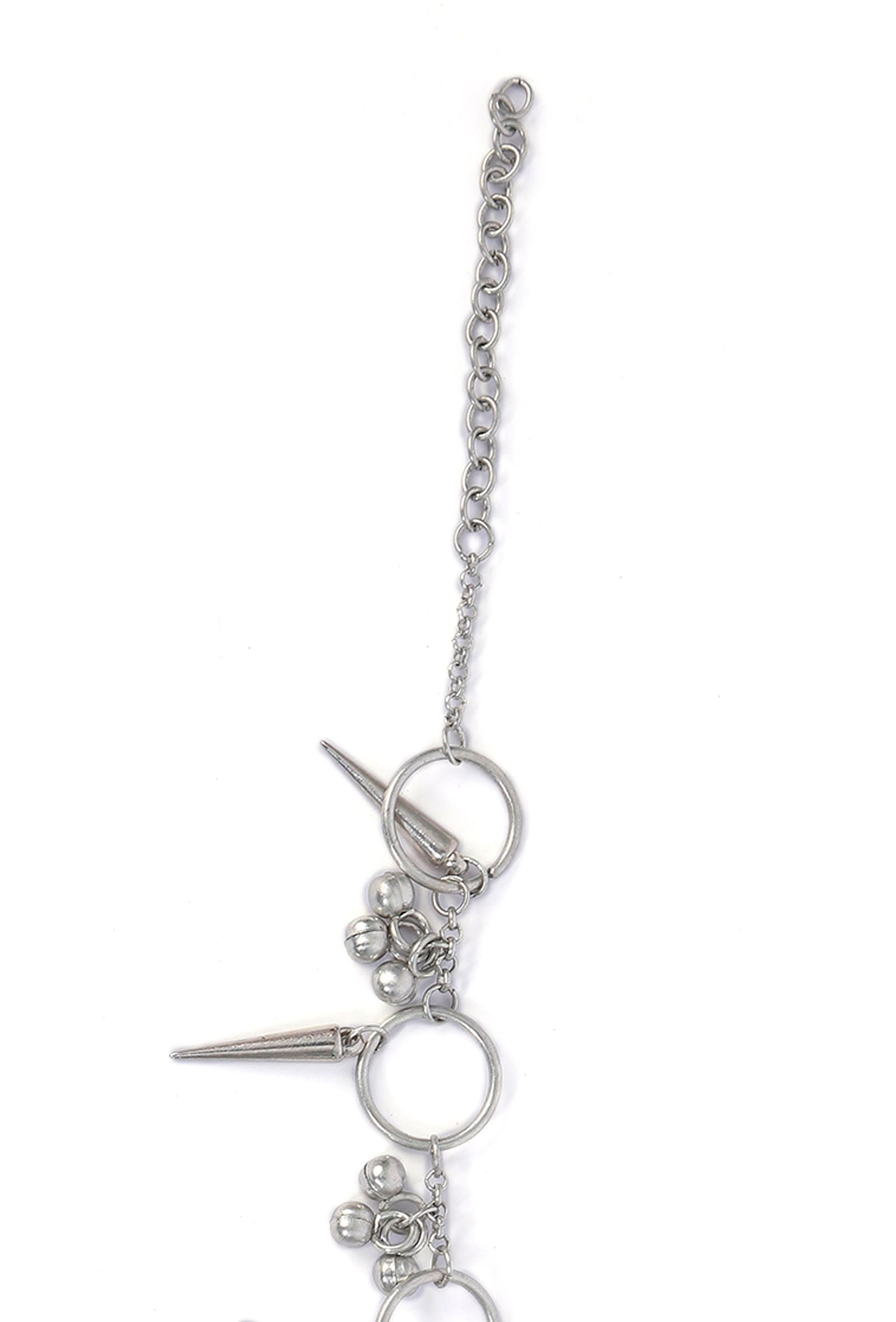 Barkha Silver Tribal Anklet