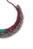 Nihima Duo Red and Green Tribal Ghungroo Necklace