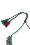 Nihima Duo Red and Green Tribal Ghungroo Necklace