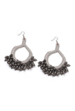 Isa White Ghungroo Tribal Earrings