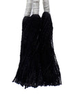Maksha Black Thread Tassels Earrings