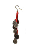 Aria Tribal Coin Thread Earrings