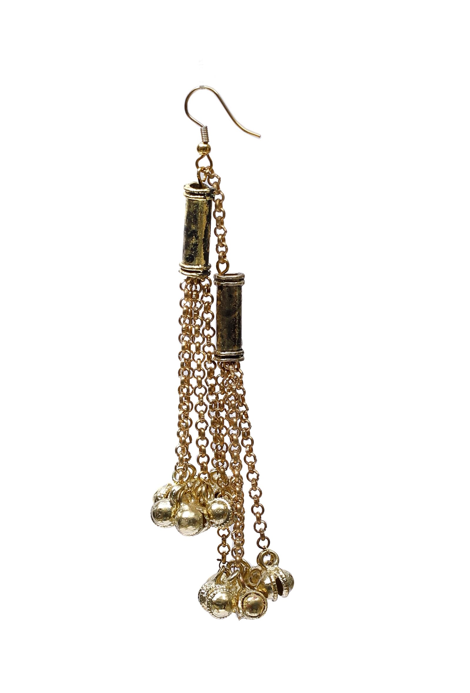 Nazron Tribal Brass Earrings