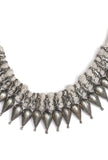 Chandni White Tribal Brass Necklace