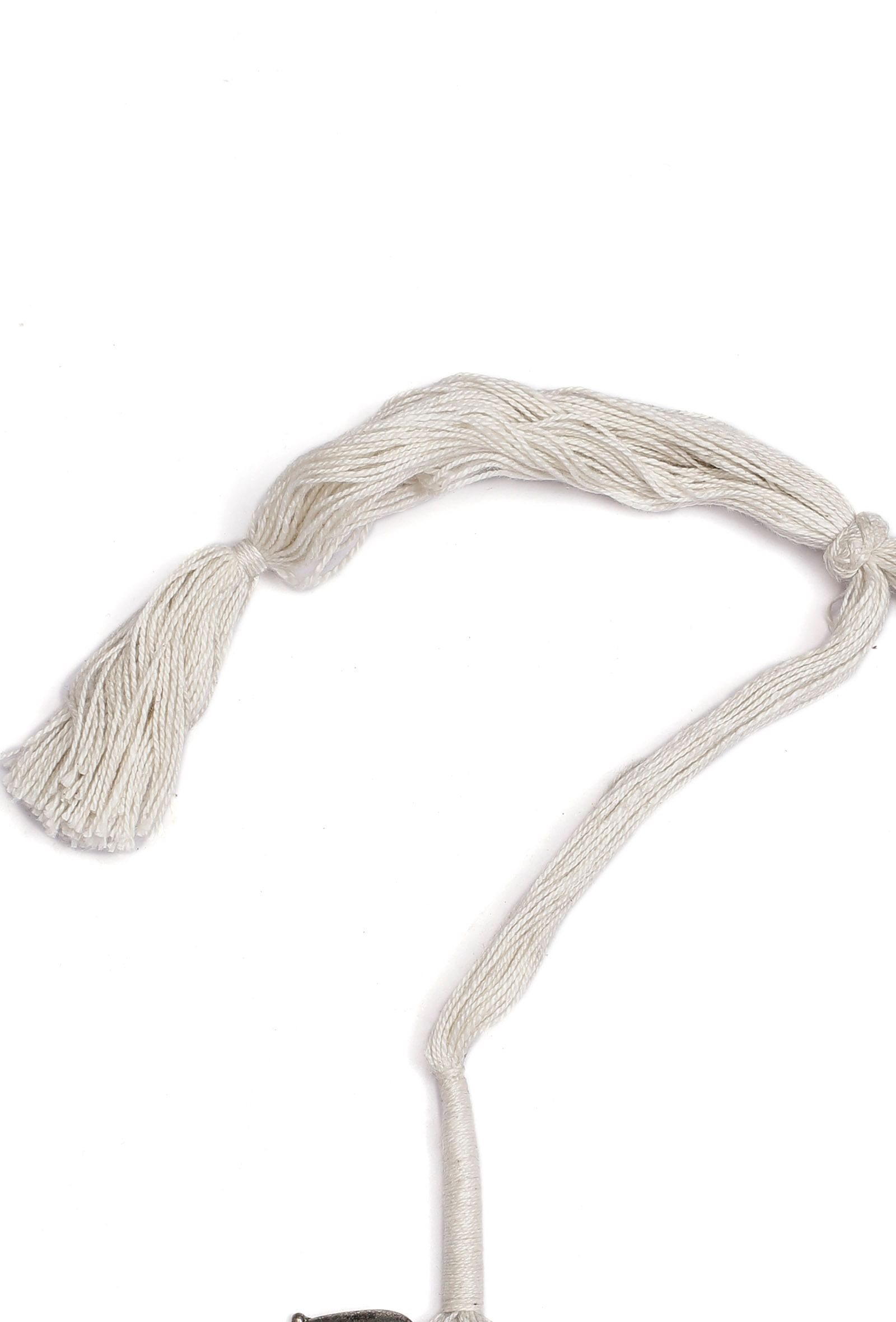 Chandni White Tribal Brass Necklace