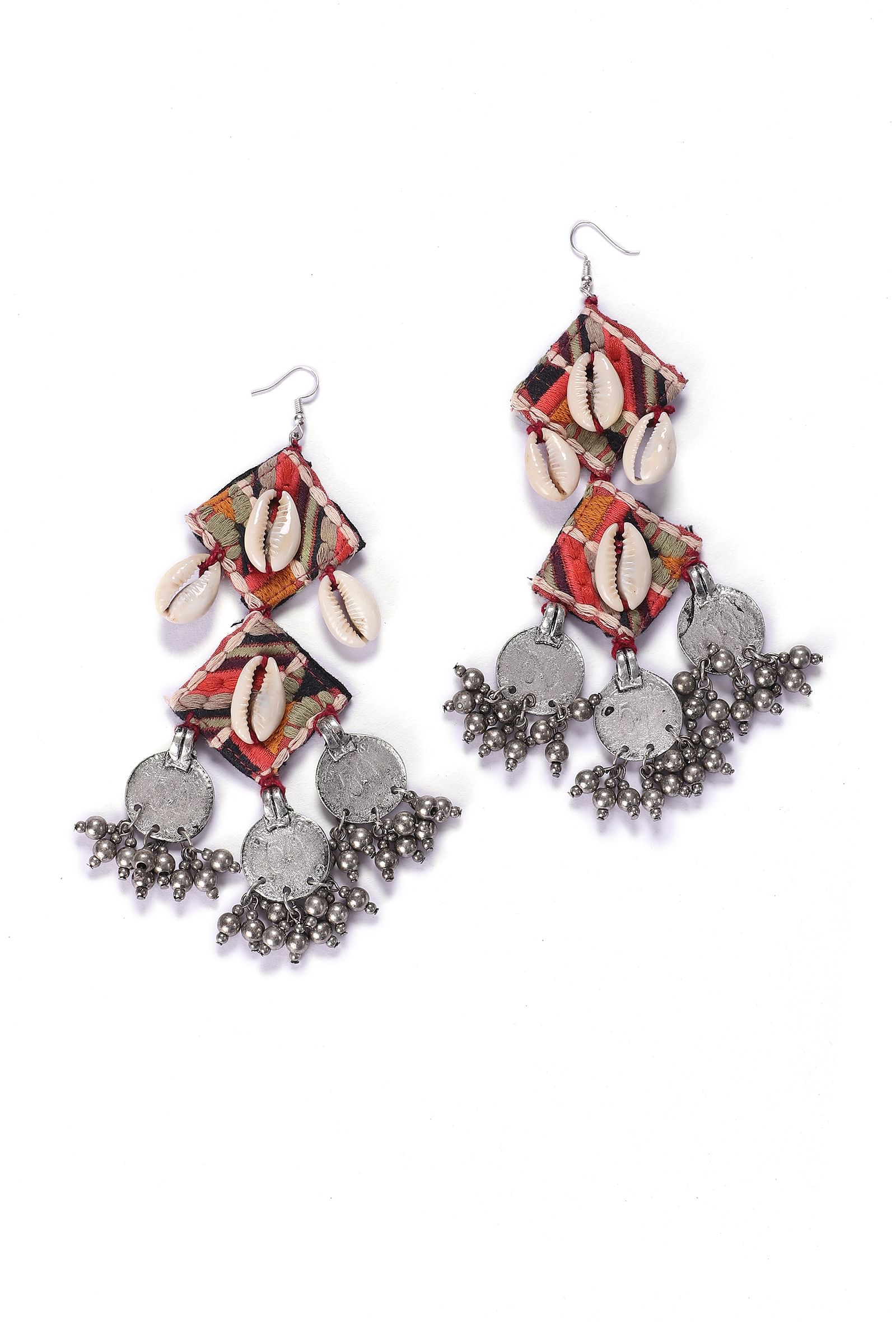 Adya Silver Kutch Earrings