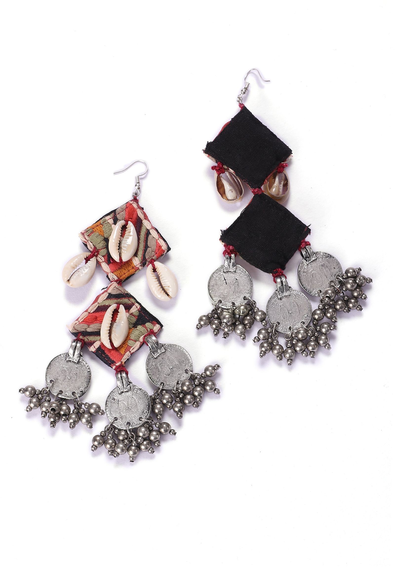 Adya Silver Kutch Earrings