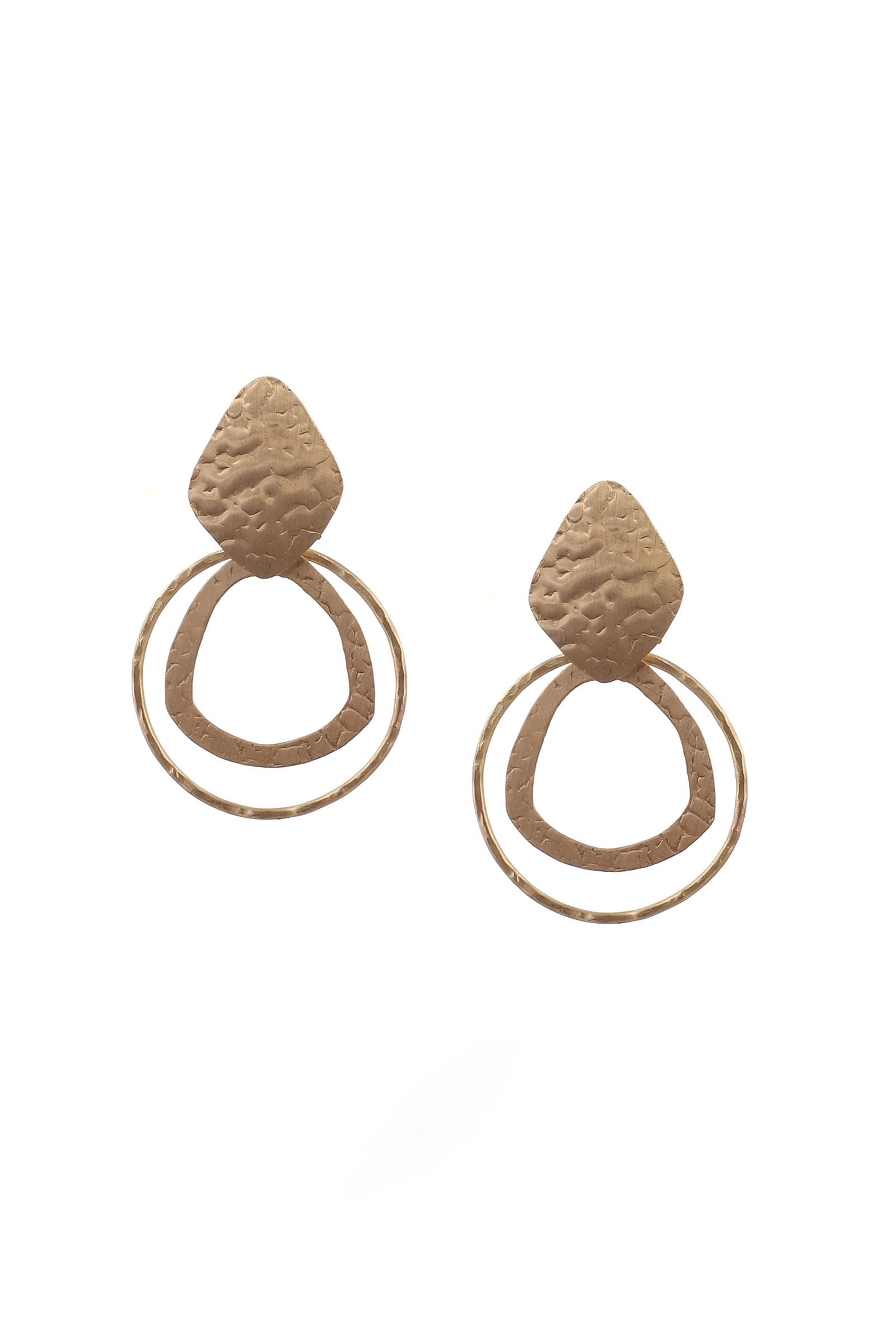 Iva Sphere Brass Earrings