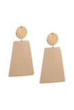 Plan Squared Brass Earrings