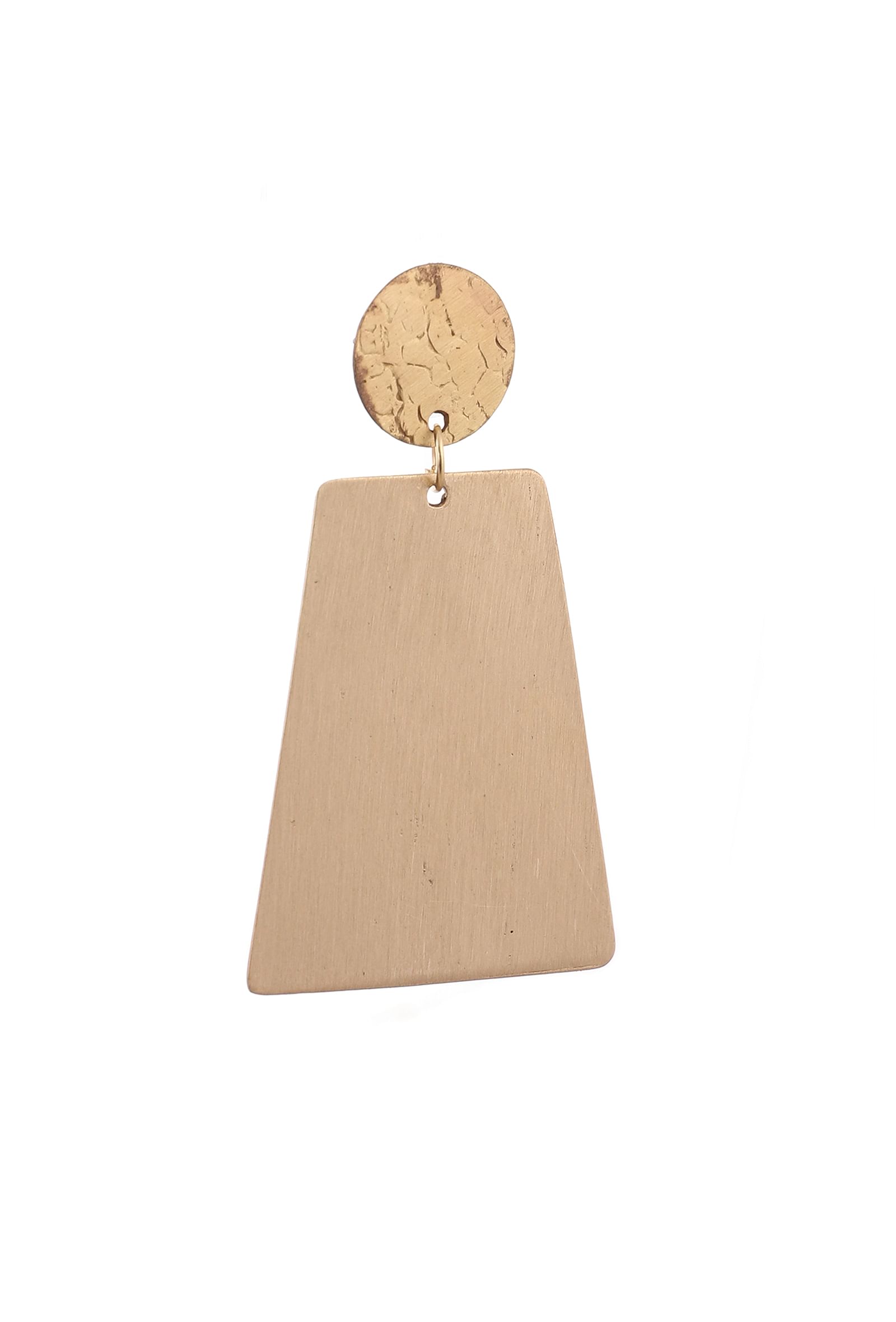 Plan Squared Brass Earrings