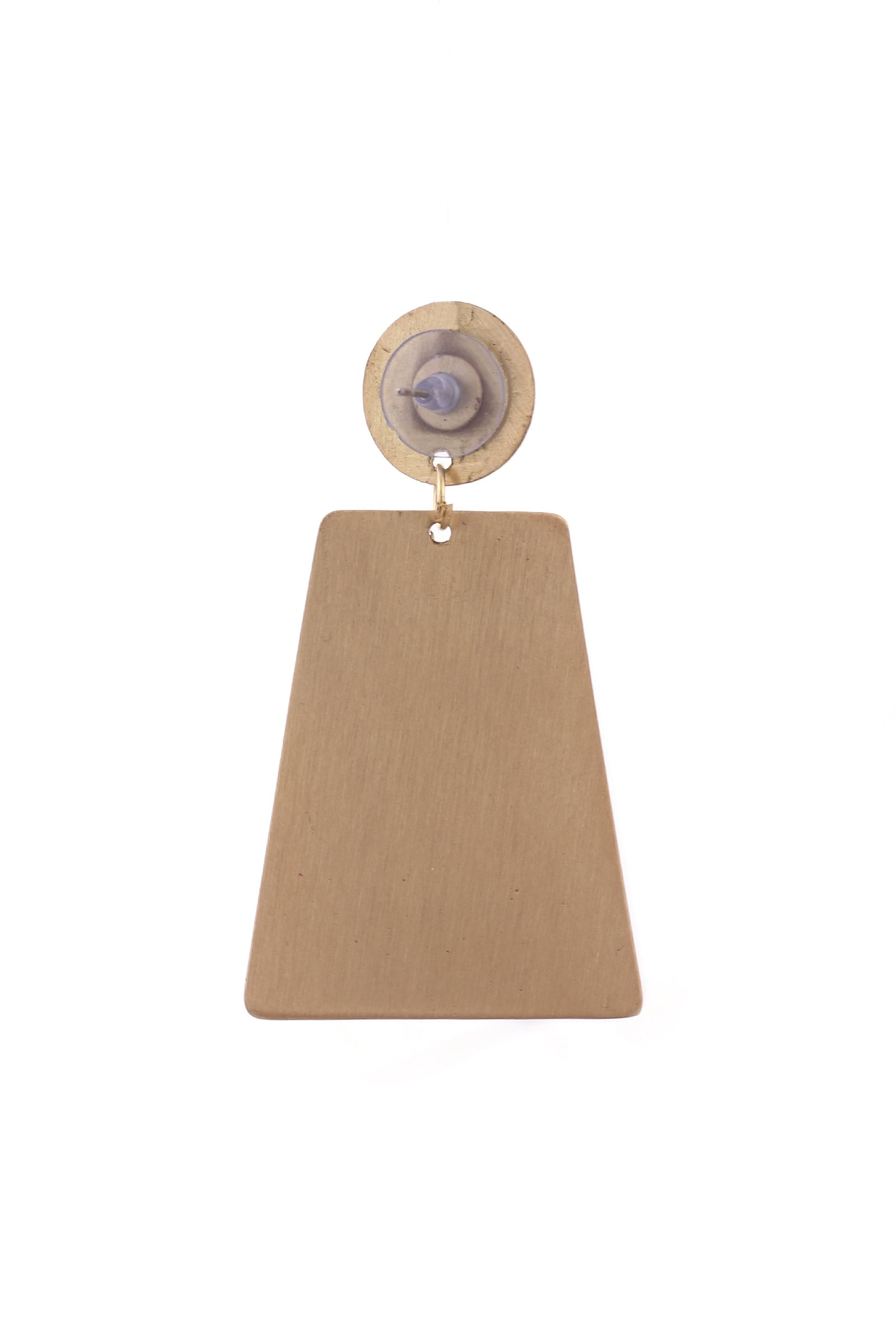 Plan Squared Brass Earrings