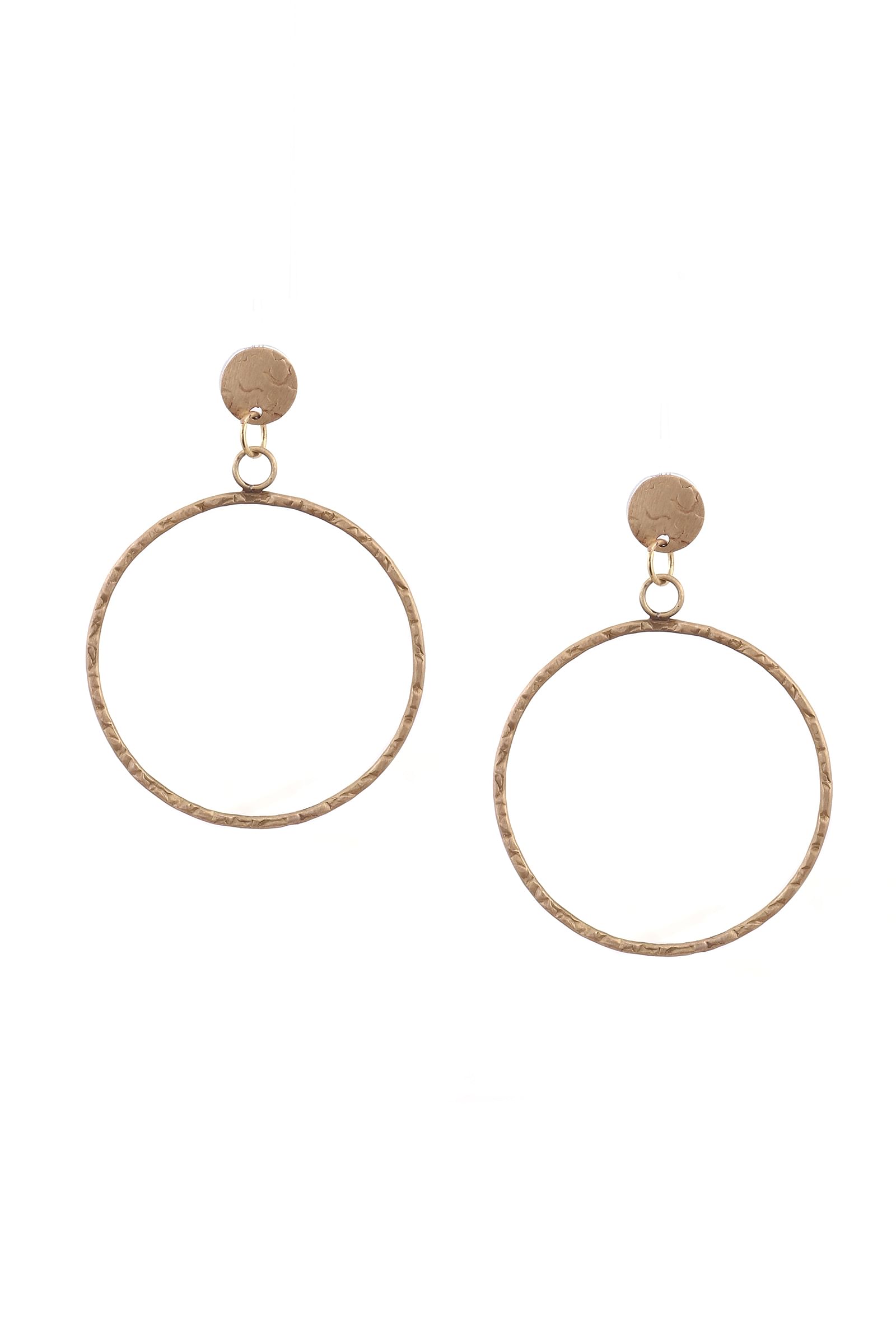 Hoop Brass Earrings
