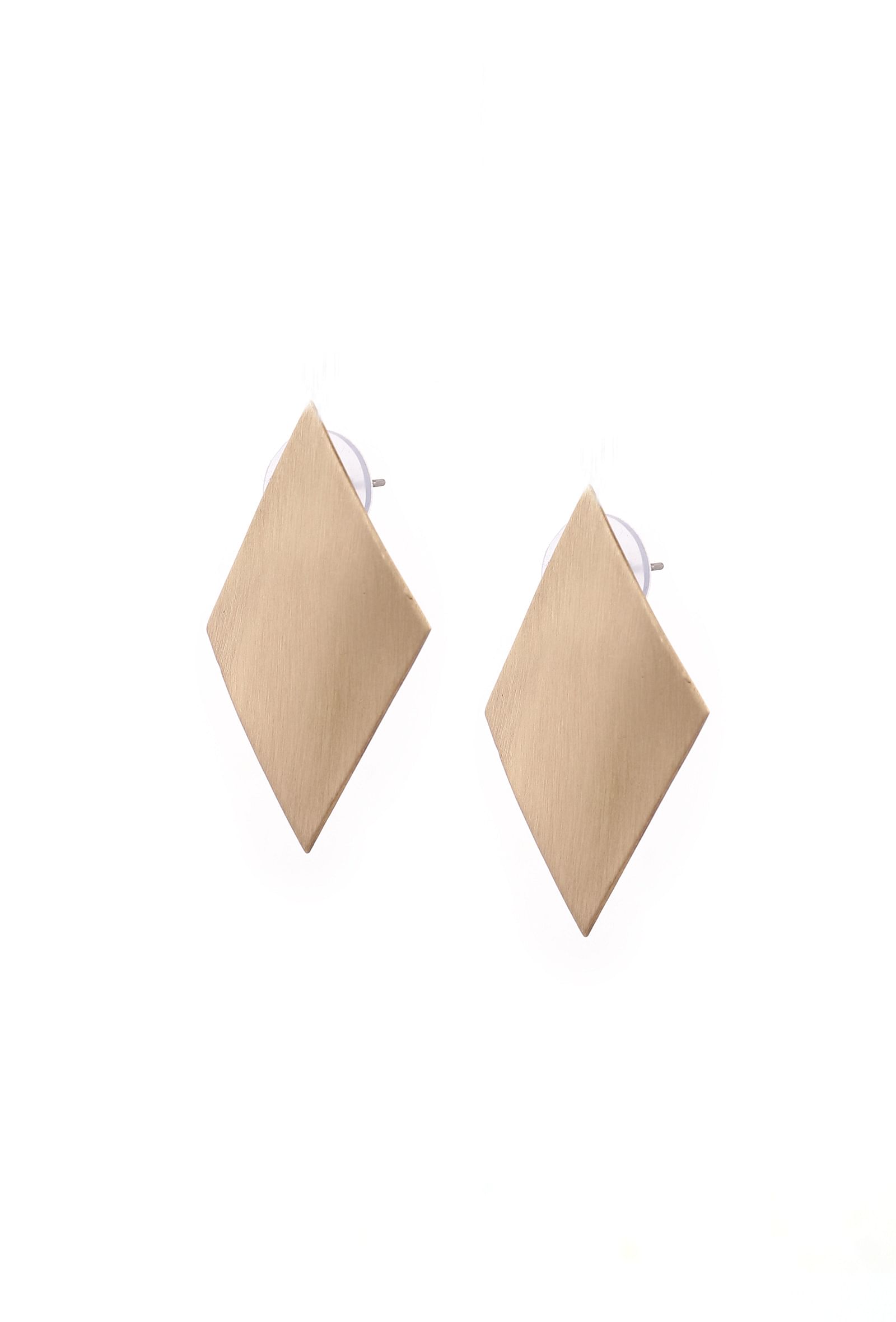 Triangle Brass Earrings
