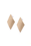 Triangle Brass Earrings