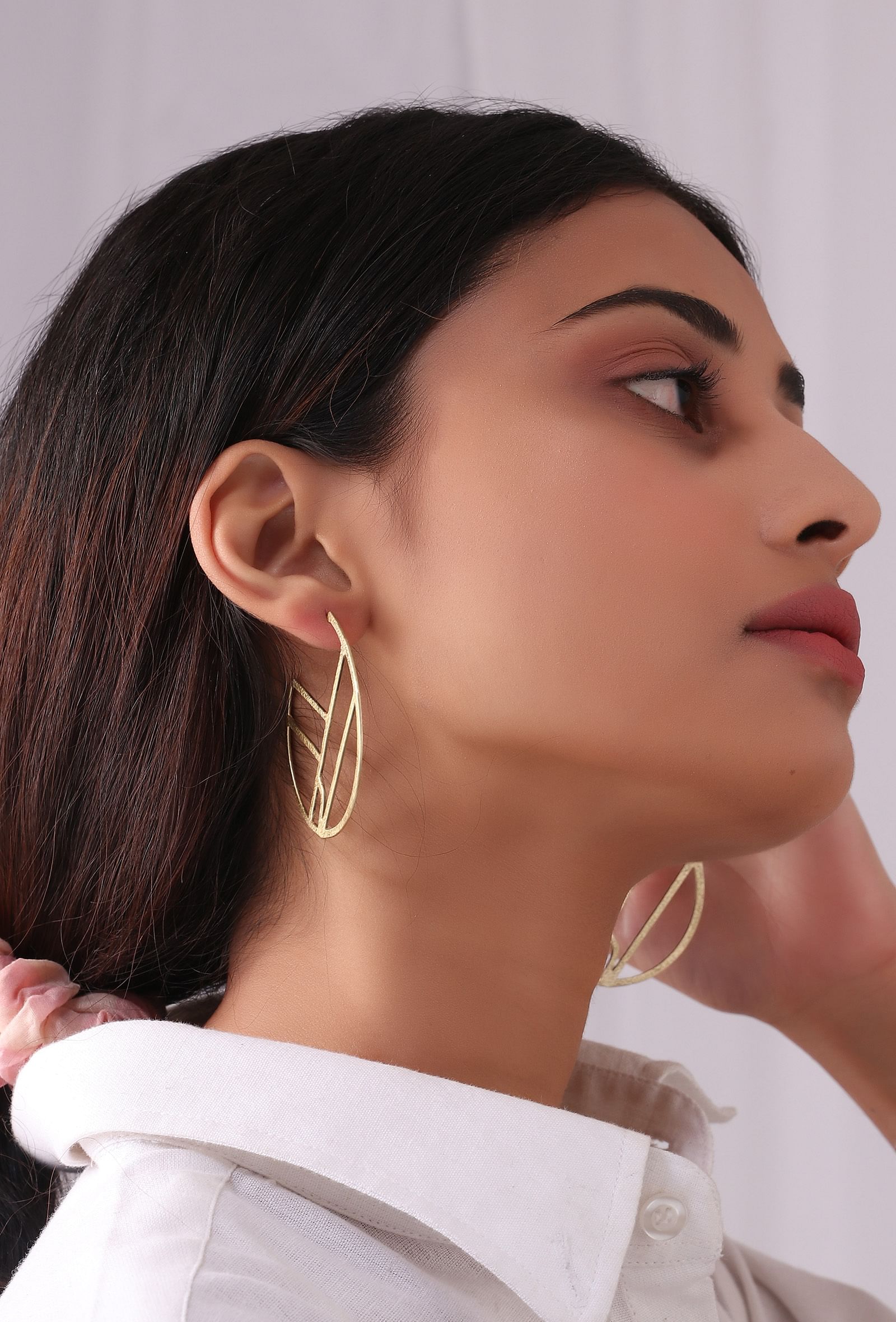 Artistic Sphere Brass Earrings