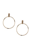 Big Loop Brass Earrings