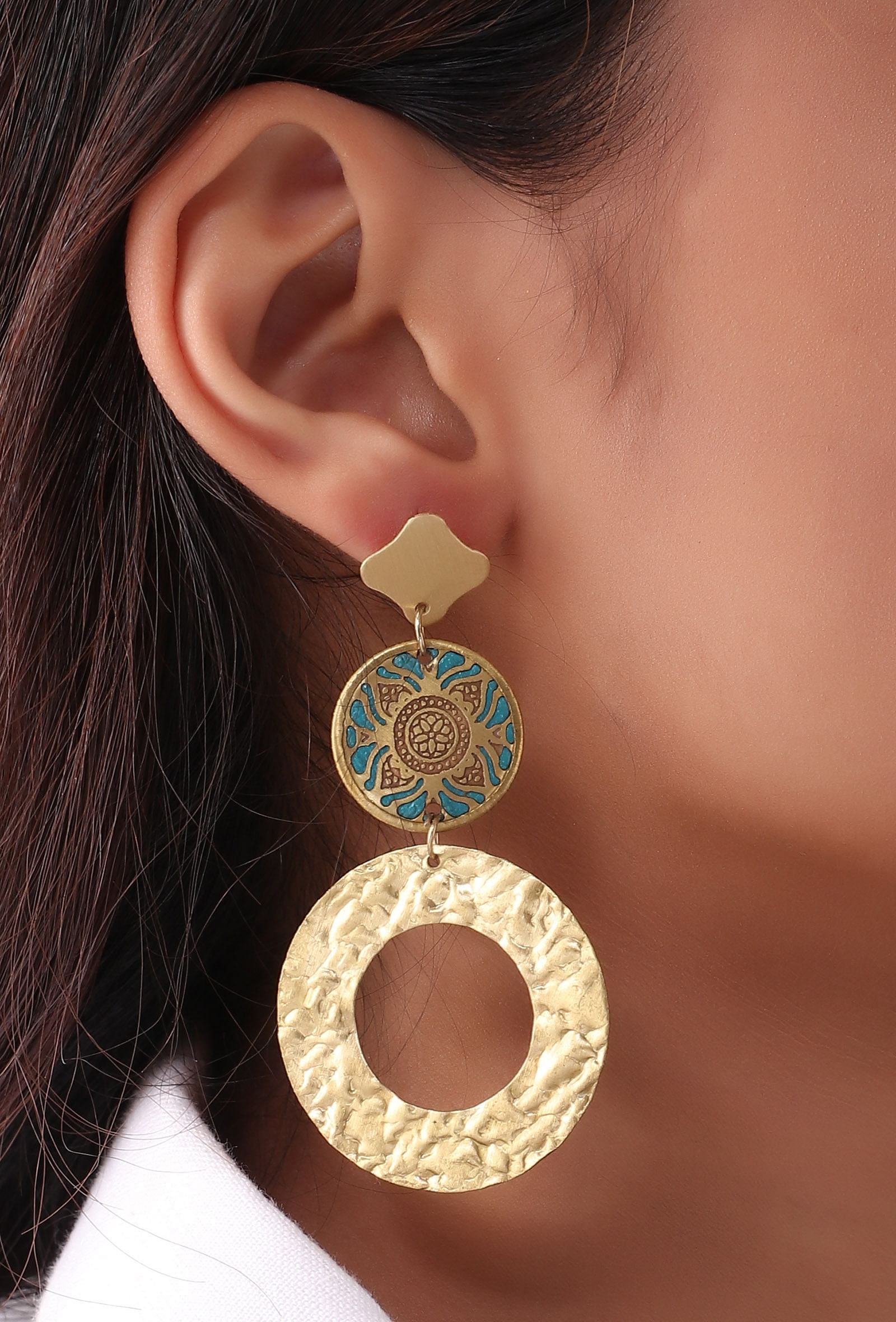 Starkle Brass Earrings