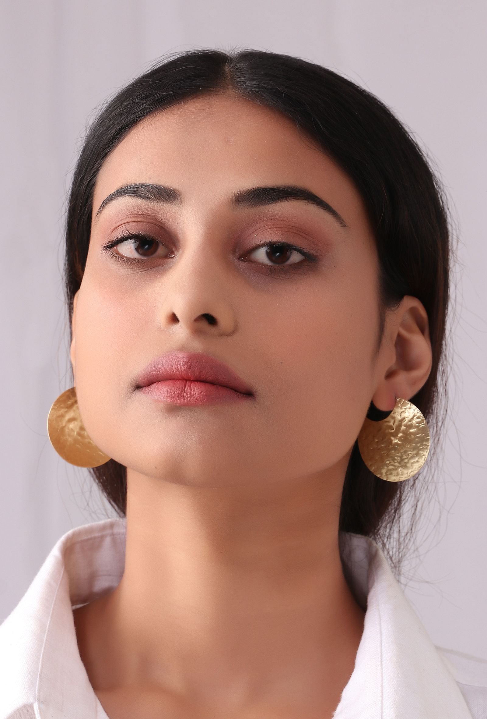 Smitten Brass Earrings