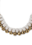 White Thread Copper Tribal Necklace