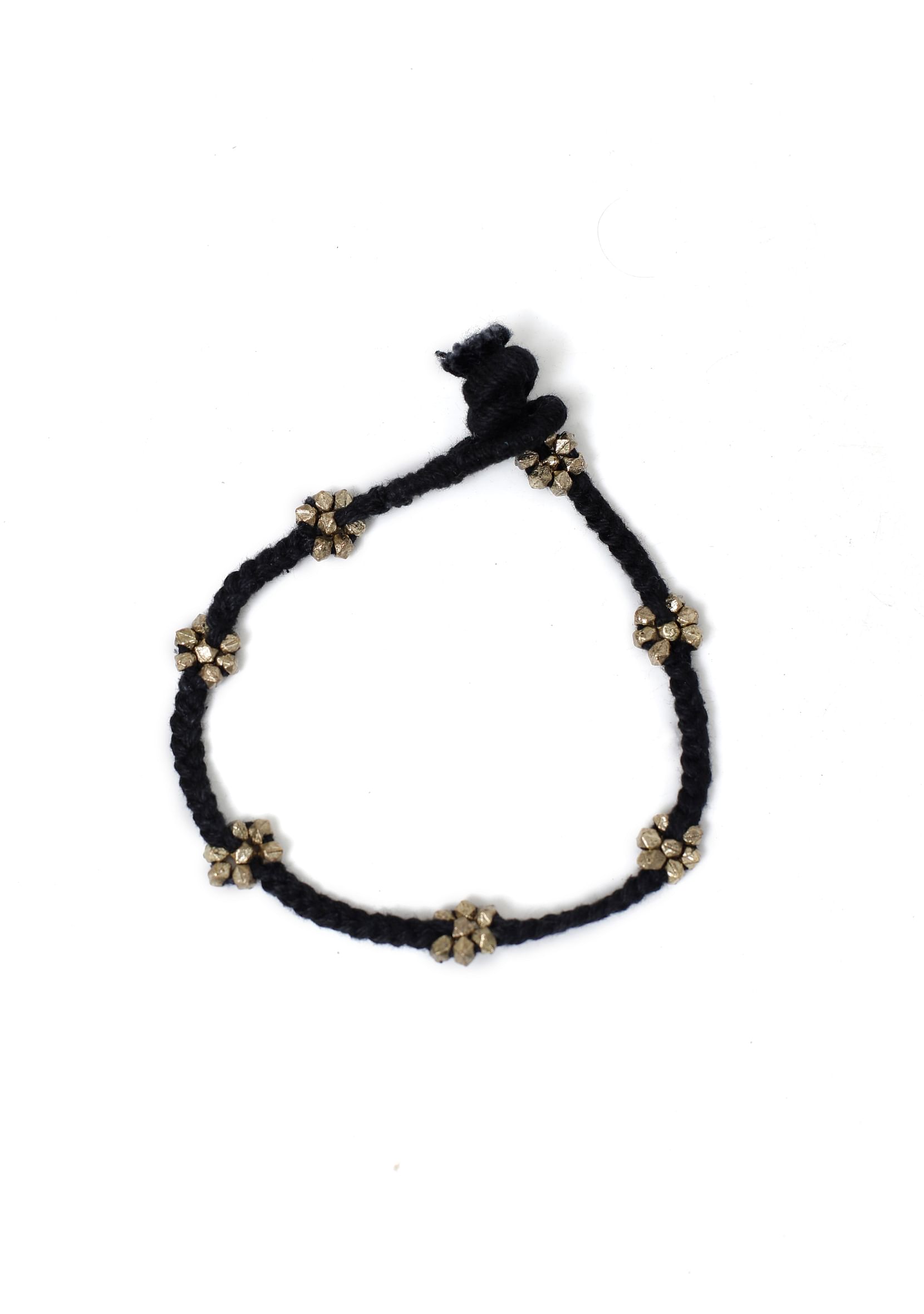 Handcrafted Black Thread Tribal Anklet