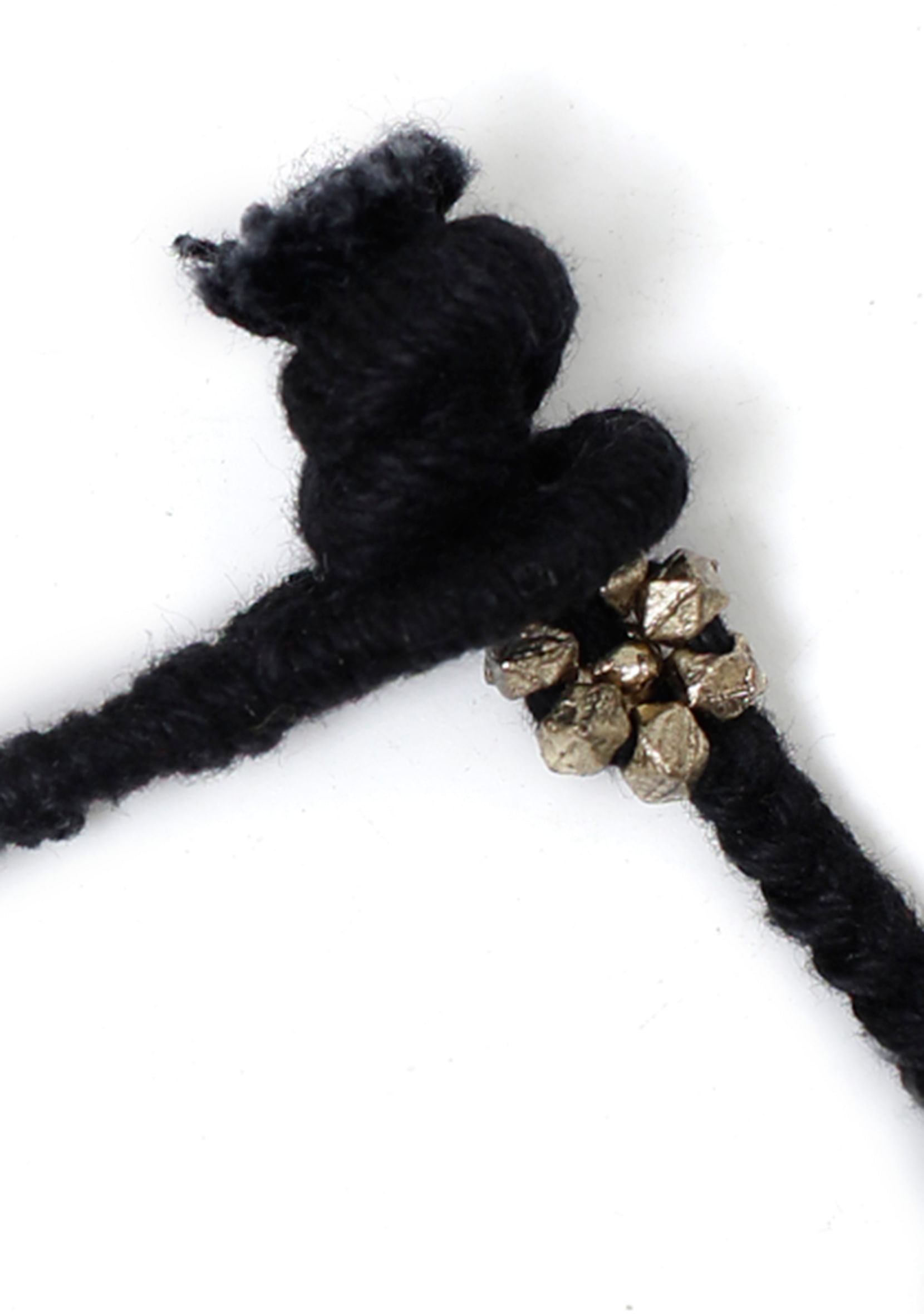 Elegant Black Thread Tribal Anklet Jewelry