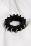 Onyx Black Thread Wooden Bangles