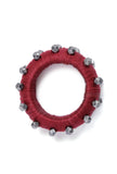 Scarlet Red Thread Wooden Bangles