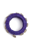 Indigo Thread Wooden Bangles